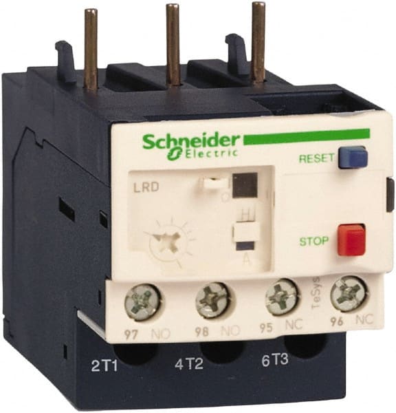 Schneider Electric - 23 to 32 Amp, 690 VAC, Thermal IEC Overload Relay - Trip Class 10A, For Use with LC1D25 and LC1D38 - Exact Tooling