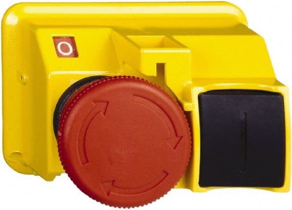 Schneider Electric - Extended Mushroom Head Pushbutton Switch Emergency Stop - Red - Exact Tooling