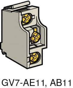 Schneider Electric - Circuit Breaker Auxiliary Contact Block - Use with GV7RE, GV7RS, TeSys - Exact Tooling