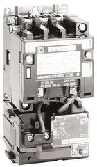 Square D - 110 Coil VAC at 50 Hz, 120 Coil VAC at 60 Hz, 45 Amp, NEMA Size 2, Nonreversible Open Enclosure NEMA Motor Starter - 3 Phase hp: 10 at 200 VAC, 15 at 230 VAC, 25 at 460 VAC, 25 at 575 VAC - Exact Tooling
