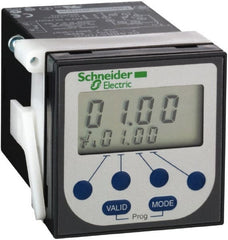 Schneider Electric - 100 hr Delay, Time Delay Relay - 8 Contact Amp, 24 VDC & 24 to 240 VAC at 50/60 Hz - Exact Tooling
