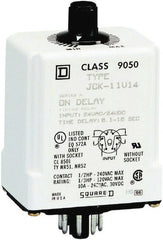Square D - DPDT Time Delay Relay - 10 Contact Amp, 24 VAC/VDC - Exact Tooling