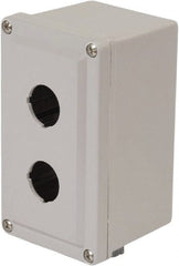 Square D - 2 Hole, 30mm Hole Diameter, Plastic Pushbutton Switch Enclosure - 1, 3, 4, 12, 4X NEMA Rated - Exact Tooling