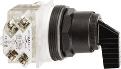 Schneider Electric - 30mm Mount Hole, 3 Position, Handle Operated, Selector Switch Only - Momentary (MO), Nonilluminated, without Contact Blocks, Shock and Vibration Resistant - Exact Tooling