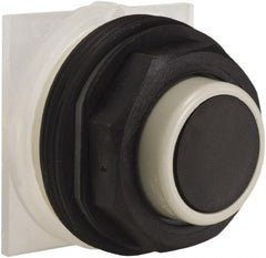 Schneider Electric - 30mm Mount Hole, Extended Straight, Pushbutton Switch Only - Black Pushbutton, Momentary (MO) - Exact Tooling