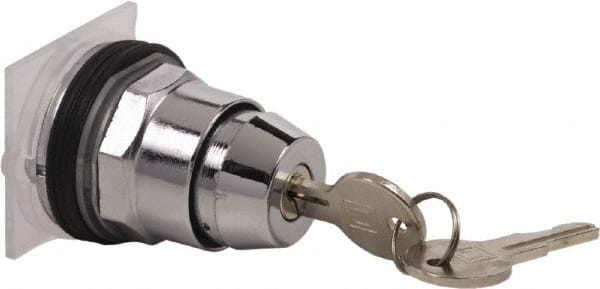 Schneider Electric - 1.18 Inch Mount Hole, 3 Position, Knob and Pushbutton Operated, Selector Switch Only - Black, Maintained (MA), without Contact Blocks, Weatherproof and Dust and Oil Resistant - Exact Tooling