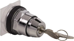 Schneider Electric - 1.18 Inch Mount Hole, 2 Position, Knob and Pushbutton Operated, Selector Switch Only - Black, Maintained (MA), without Contact Blocks, Weatherproof and Dust and Oil Resistant - Exact Tooling