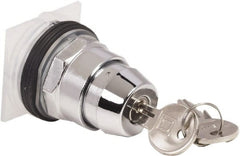 Schneider Electric - 30mm Mount Hole, 2 Position, Knob and Pushbutton Operated, Selector Switch Only - Black, Maintained (MA), without Contact Blocks, Weatherproof and Dust and Oil Resistant - Exact Tooling