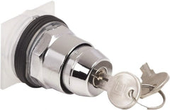 Schneider Electric - 1.18 Inch Mount Hole, 2 Position, Knob and Pushbutton Operated, Selector Switch Only - Black, Maintained (MA), without Contact Blocks, Weatherproof and Dust and Oil Resistant - Exact Tooling