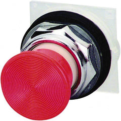 Schneider Electric - 30mm Mount Hole, Extended Straight, Pushbutton Switch Only - Red Pushbutton, Momentary (MO) - Exact Tooling