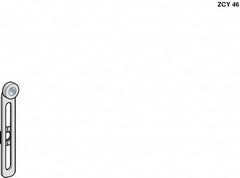 Telemecanique Sensors - 3-1/2 Inch Long, Limit Switch Roller Lever - Steel Roller, For Use with ZCE01, ZCE05 - Exact Tooling