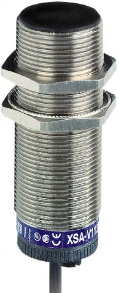 Telemecanique Sensors - NPN, PNP, NC, 10mm Detection, Cylinder, Inductive Proximity Sensor - 2 Wires, IP67, 24 to 210 VDC, 24 to 240 VAC @ 50/60 Hz, M30x1.5 Thread, 81mm Long - Exact Tooling