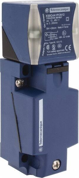 Telemecanique Sensors - PNP, NO/NC, 20mm Detection, Rectangular, Inductive Proximity Sensor - 4 Wires, IP65, IP67, IP69, 12 to 48 VDC, 40mm Long x 117mm Wide - Exact Tooling