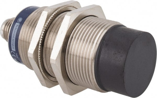 Telemecanique Sensors - NPN, PNP, 22mm Detection, Cylinder, Inductive Proximity Sensor - 2 Wires, IP67, IP69, 24 to 240 VAC/VDC, M30x1.5 Thread, 74mm Long - Exact Tooling