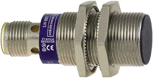 Telemecanique Sensors - NPN, 10mm Detection, Cylinder, Inductive Proximity Sensor - 3 Wires, IP67, IP69, 12 to 24 VDC, M18x1 Thread, 50mm Long - Exact Tooling