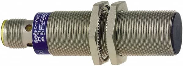 Telemecanique Sensors - NPN, PNP, NO/NC, 5mm Detection, Cylinder, Inductive Proximity Sensor - 4 Wires, IP67, 12 to 24 VDC, M18x1 Thread, 72mm Long - Exact Tooling