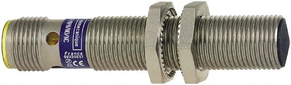Telemecanique Sensors - NPN, PNP, NC, 2mm Detection, Cylinder, Inductive Proximity Sensor - 2 Wires, IP67, IP69, 12 to 48 VDC, M12x1 Thread, 62mm Long - Exact Tooling
