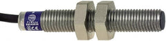 Telemecanique Sensors - NPN, NO/NC, 1.5mm Detection, Cylinder, Inductive Proximity Sensor - 4 Wires, IP67, 12 to 24 VDC, M8x1 Thread, 50mm Long - Exact Tooling