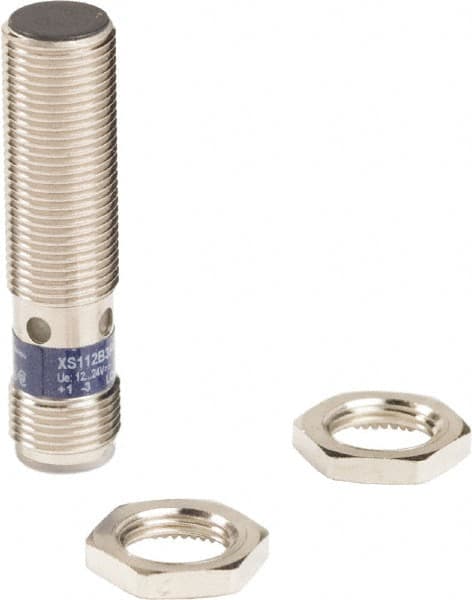 Telemecanique Sensors - PNP, 4mm Detection, Cylinder, Inductive Proximity Sensor - 3 Wires, IP65, IP67, 12 to 24 VDC, M12x1 Thread, 50mm Long - Exact Tooling