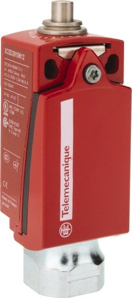 Telemecanique Sensors - NO/2NC Configuration, Multiple Amp Level, Metal Plunger Safety Limit Switch - 34mm Wide x 35mm Deep x 89mm High, IP66, IP67 Ingress Rating - Exact Tooling