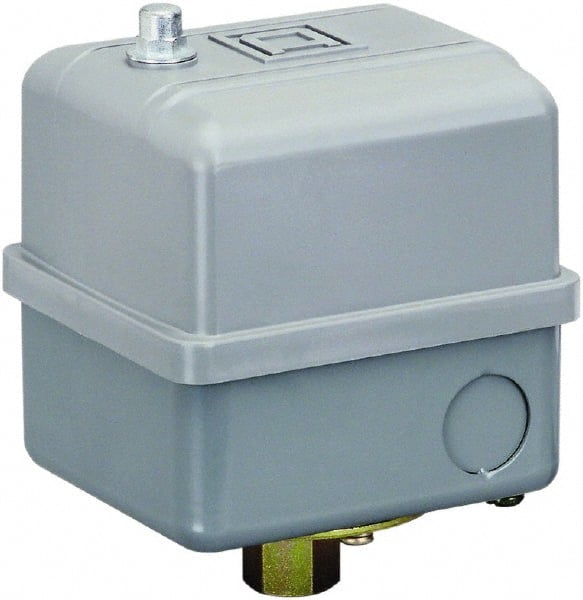 Square D - 1, 7, 9 and 3R NEMA Rated, 140 to 175 psi, Electromechanical Pressure and Level Switch - Adjustable Pressure, 575 VAC, L1-T1, L2-T2 Terminal, For Use with Square D Pumptrol - Exact Tooling