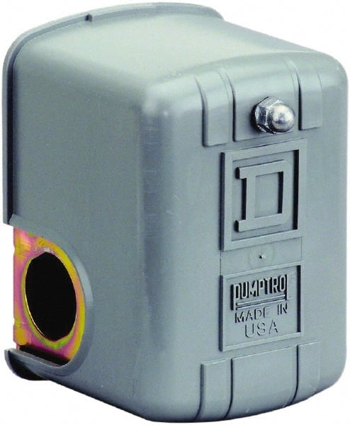 Square D - 1 and 3R NEMA Rated, 5 to 10 psi, Electromechanical Pressure and Level Switch - Fixed Pressure, 230 VAC, L1-T1, L2-T2 Terminal, For Use with Square D Pumptrol - Exact Tooling