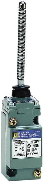Square D - DPDT, 2NC/2NO, 600 Volt Screw Terminal, Cat Whisker Actuator, General Purpose Limit Switch - 1, 2, 4, 6, 12, 13, 6P NEMA Rating, IP67 IPR Rating - Exact Tooling
