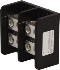 Square D - 2 Poles, 620 (Aluminium), 760 (Copper) Amp, Phenolic Power Distribution Block - 600 VAC, 2 Primary Connection - Exact Tooling