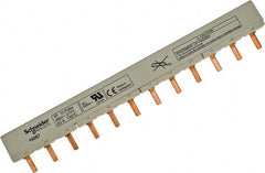 Schneider Electric - 63 Amp Circuit Breaker Combination Busbar - 10-3 AWG, Use with C60 Comb Busbars, N40 Comb Busbars - Exact Tooling