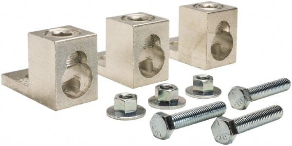 Square D - 4, 1/0 AWG, Mechanical Transformer Lug Kit - For Use with Single Phase Primary, Single Phase Secondary, Three Phase Delta Primary and Three Phase Delta Secondary Transformers - Exact Tooling