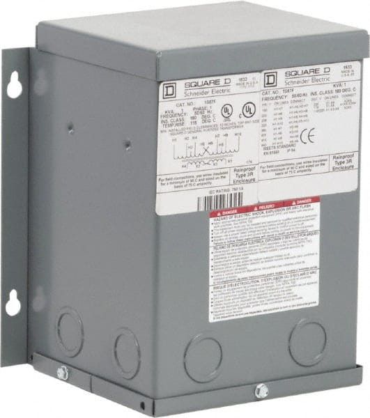 Square D - 1 Phase, 1 kVA, General Purpose Transformer - 3R NEMA Rating - Exact Tooling