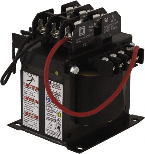 Square D - 1 Phase, 500 VA, Top Mount Fuse Block Control Transformer - 239°F Temp Rise - Exact Tooling