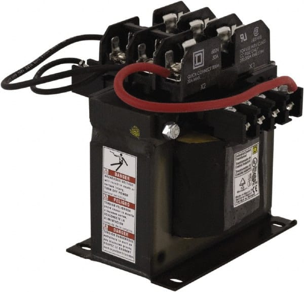 Square D - 1 Phase, 300 VA, Top Mount Fuse Block Control Transformer - 131°F Temp Rise - Exact Tooling
