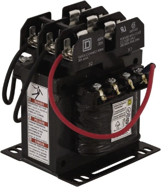 Square D - 1 Phase, 200 VA, Top Mount Fuse Block Control Transformer - 176°F Temp Rise - Exact Tooling