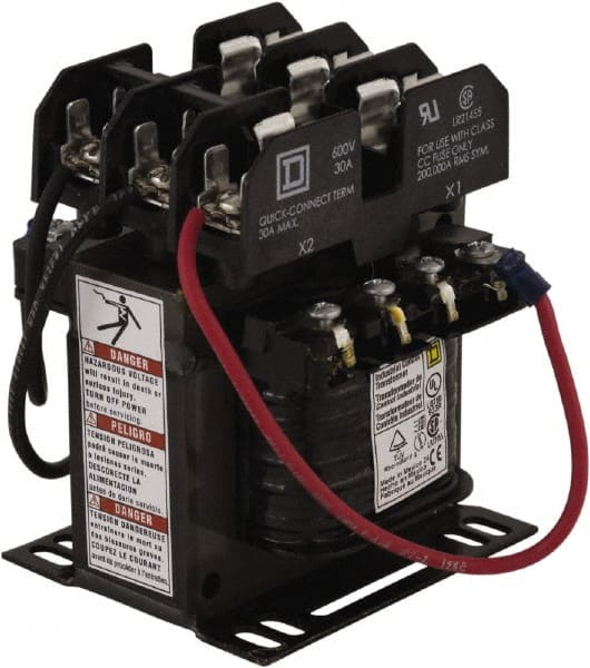 Square D - 100 VA, Top Mount Fuse Block Control Transformer - 3.34 Inch Deep - Exact Tooling