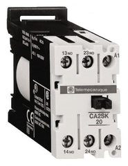 Schneider Electric - NC/NO, 120 VAC at 50/60 Hz Control Relay - DIN Rail Mount - Exact Tooling