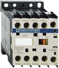 Schneider Electric - 4NO, 480 VAC at 50/60 Hz Control Relay - 17 V - Exact Tooling