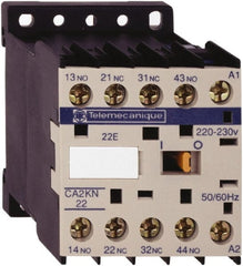 Schneider Electric - 2NC/2NO, 480 VAC at 50/60 Hz Control Relay - 17 V - Exact Tooling