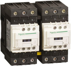 Schneider Electric - 3 Pole, 120 Coil VAC at 50/60 Hz, 65 Amp at 440 VAC, Reversible IEC Contactor - 1 Phase hp: 10 at 230/240 VAC, 5 at 115 VAC, 3 Phase hp: 20 at 200/208 VAC, 20 at 230/240 VAC, 40 at 460/480 VAC, 50 at 575/600 VAC - Exact Tooling