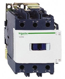 Schneider Electric - 3 Pole, 480 Coil VAC at 60 Hz, 80 Amp at 440 VAC, Nonreversible IEC Contactor - Bureau Veritas, CCC, CSA, CSA C22.2 No. 14, DNV, EN/IEC 60947-4-1, EN/IEC 60947-5-1, GL, GOST, LROS, RINA, RoHS Compliant, UL 508, UL Listed - Exact Tooling
