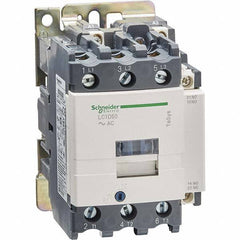 Schneider Electric - 3 Pole, 220 Coil VAC at 50/60 Hz, 50 Amp at 440 VAC and 80 Amp at 440 VAC, Nonreversible IEC Contactor - Exact Tooling
