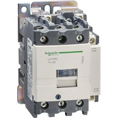 Schneider Electric - 3 Pole, 24 Coil VAC at 50/60 Hz, 50 Amp at 440 VAC and 80 Amp at 440 VAC, Nonreversible IEC Contactor - Exact Tooling