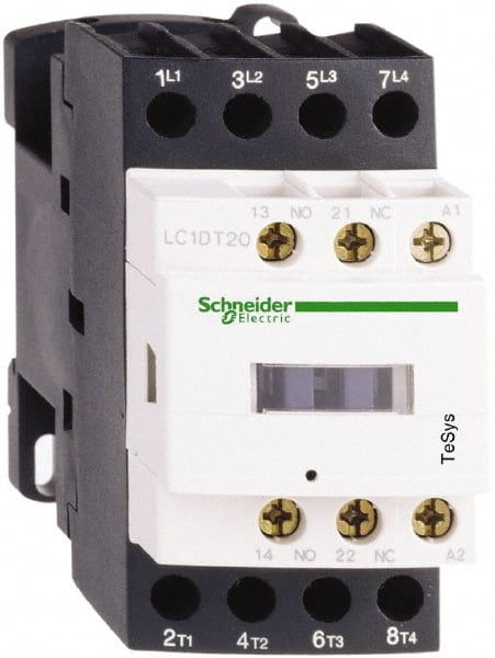 Schneider Electric - 4 Pole, 240 Coil VAC at 50/60 Hz, 25 Amp at 440 VAC, Nonreversible IEC Contactor - Bureau Veritas, CCC, CSA, CSA C22.2 No. 14, DNV, EN/IEC 60947-4-1, EN/IEC 60947-5-1, GL, GOST, LROS, RINA, UL 508, UL Listed - Exact Tooling