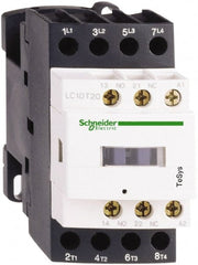 Schneider Electric - 4 Pole, 24 Coil VAC at 50/60 Hz, 25 Amp at 440 VAC, Nonreversible IEC Contactor - Bureau Veritas, CCC, CSA, CSA C22.2 No. 14, DNV, EN/IEC 60947-4-1, EN/IEC 60947-5-1, GL, GOST, LROS, RINA, UL 508, UL Listed - Exact Tooling