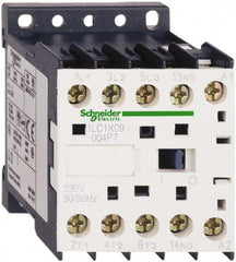 Schneider Electric - 4 Pole, 24 Coil VAC at 50/60 Hz, 16 Amp at 690 VAC and 20 Amp at 440 VAC, Nonreversible IEC Contactor - BS 5424, CSA, IEC 60947, NF C 63-110, RoHS Compliant, UL Listed, VDE 0660 - Exact Tooling