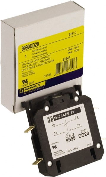 Square D - Contactor Auxiliary Contact Kit - For Use with Class 8965 Type DPR Contactors - Exact Tooling