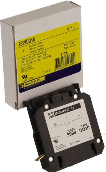 Square D - Contactor Auxiliary Contact Kit - For Use with Class 8965 Type DPR Contactors - Exact Tooling