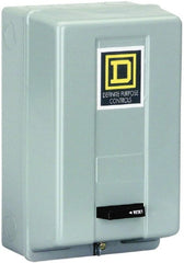Square D - 3 Pole, 25 Amp Inductive Load, 110 Coil VAC at 50 Hz and 120 Coil VAC at 60 Hz, Definite Purpose Contactor - Phase 1 and Phase 3 Hp:  10 at 230 VAC, 15 at 460 VAC, 2 at 115 VAC, 20 at 575 VAC, 5 at 230 VAC, Enclosed Enclosure, NEMA 1 - Exact Tooling