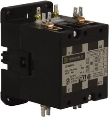 Square D - 2 Pole, 90 Amp Inductive Load, 110 Coil VAC at 50 Hz and 120 Coil VAC at 60 Hz, Definite Purpose Contactor - Phase 1 Hp:  20 at 230 VAC, 7.5 at 115 VAC, 120 Amp Resistive Rating, CE, CSA, UL Listed - Exact Tooling