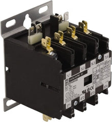 Square D - 4 Pole, 40 Amp Inductive Load, 277 Coil VAC at 60 Hz, Definite Purpose Contactor - Phase 1 and Phase 3 Hp:  10 at 230 VAC, 20 at 460 VAC, 25 at 575 VAC, 3 at 115 VAC, 7.5 at 230 VAC, 50 Amp Resistive Rating, CE, CSA, UL Listed - Exact Tooling